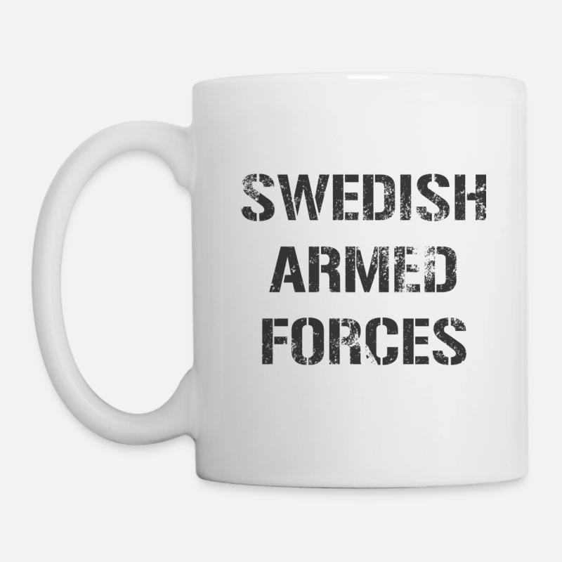 SWEDISH ARMED FORCES - Rugged - Mug - white