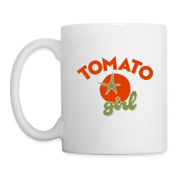 Tomato Girl Summer Tomatoes South Italy - Mug - white - Left