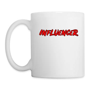 Influencer - strong Popart lettering - Mug - white - Left