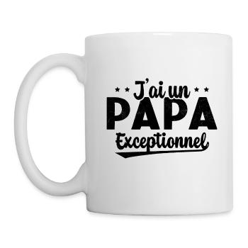 Fête des Pères - J'ai Un Papa Exceptionnel - Mug blanc - blanc - Gauche