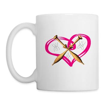 Hobby Klöppeln - Tasse - Weiß - Links