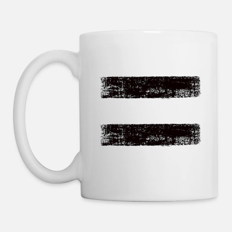 2x Bannière noire - Mug blanc - blanc