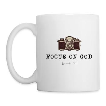 DLM FOCUS ON GOD B1U - Mug - white - Left