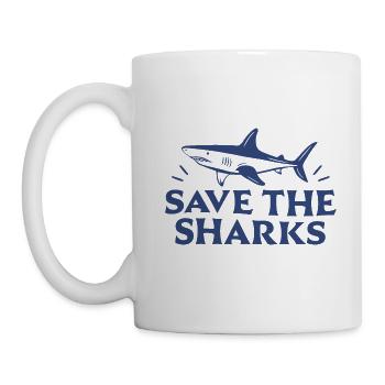 Rettung der Haie - Tasse - Weiß - Links