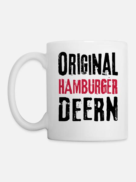 Hamburgerin Hamburg Hamburger Deern Frau Geschenk - Tasse - Weiß