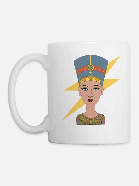 Nefertiti graphic female power - Mug - white