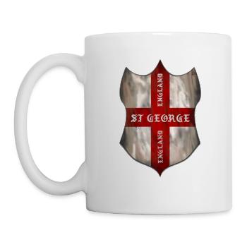 St George, English Heritage shield - Mug - white - Left