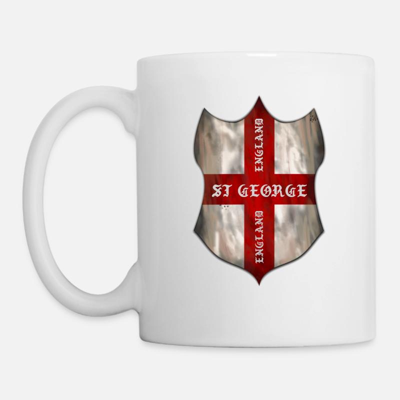 St George, bouclier du patrimoine anglais - Mug blanc - blanc