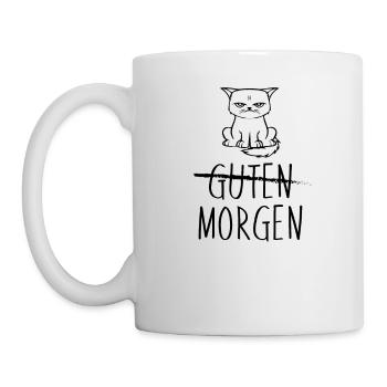 Guten Morgen, Katze und Katzen - Katzen - Katzen - - Tasse - Weiß - Links