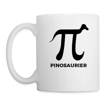 Pinosaurier Mathematik Pi - PI - Mathe - Mathemati - Tasse - Weiß - Links