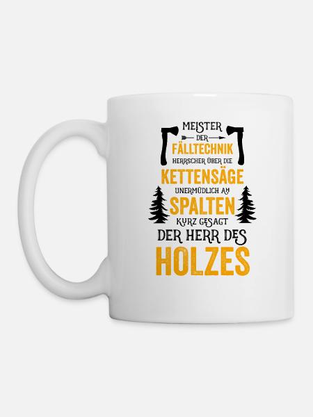 Meister der Falltechnik Herrscher über die Kettens - Tasse - Weiß