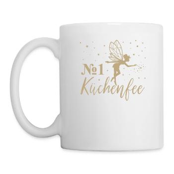No 1 Küchenfee, Köchin - Küchenfee - Köchin - Chef - Tasse - Weiß - Links