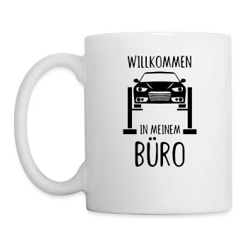 Willkommen In Meinem Büro, Werkstatt - Werkstatt - - Tasse - Weiß - Links
