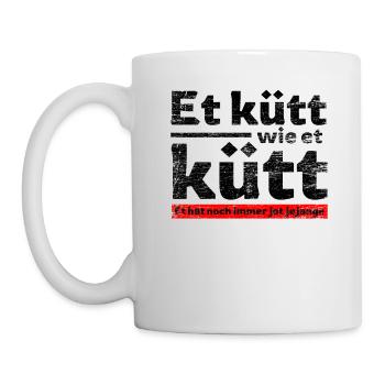 Et Kütt Wie Et Kütt, Köln, Karneval - Köln - Karne - Tasse - Weiß - Links