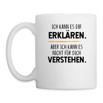 Ich kann es dir erklären, Physik & Mathe Ingenieur - Tasse - Weiß - Links