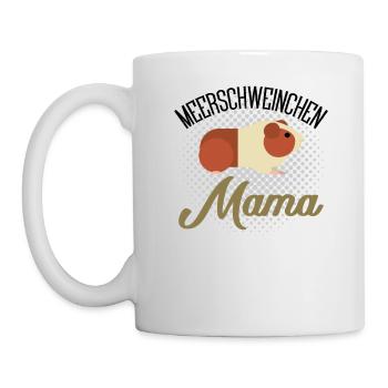Meerschweinchen Mama - Meerschweinchen - Guinea Pi - Tasse - Weiß - Links