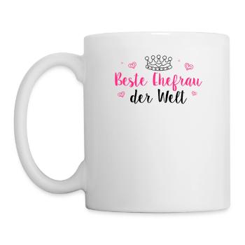 Beste Ehefrau der Welt - Ehefrau - Hochzeitstag - - Tasse - Weiß - Links