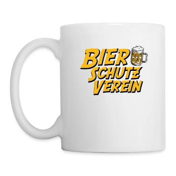 Bier Schutz Verein Geschenk Lustig Bier - Tasse - Weiß - Links