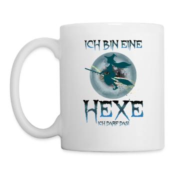 Ich Bin eine Hexe ich darf Das - Tasse - Weiß - Links