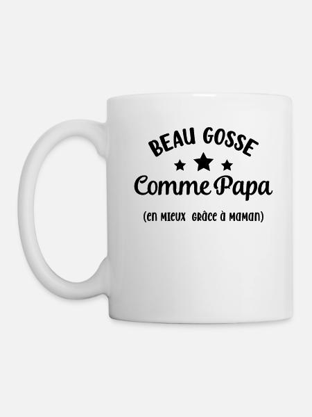 Beau gosse comme papa - Mug blanc - blanc