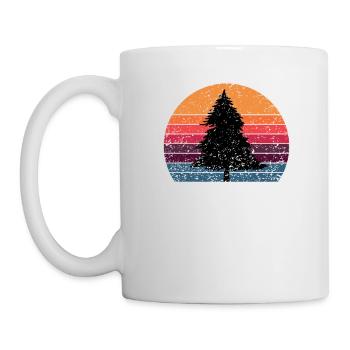 Happy Tree Outdoor Mountain Hiking Bigfoot - Tasse - Weiß - Links