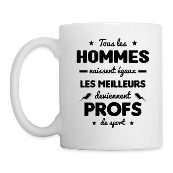 Les meilleurs hommes deviennent profs de sport - Mug blanc - blanc - Gauche