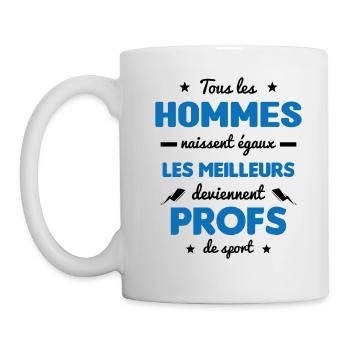 Les meilleurs hommes deviennent profs de sport - Mug blanc - blanc - Gauche