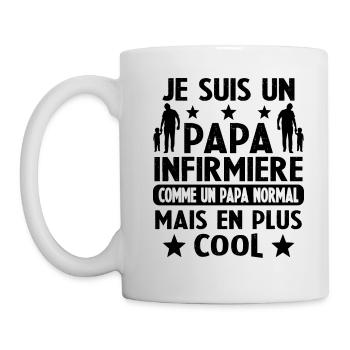 Un Papa Infirmier Comme Papa Normal en Plus Cool - Mug blanc - blanc - Gauche