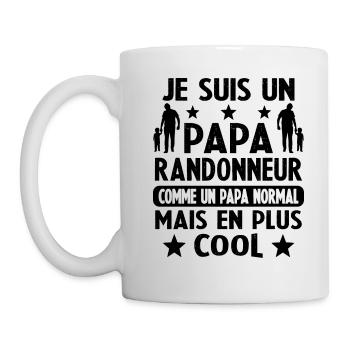 Papa Randonneur Mais Carrément Plus Cool - Mug blanc - blanc - Gauche