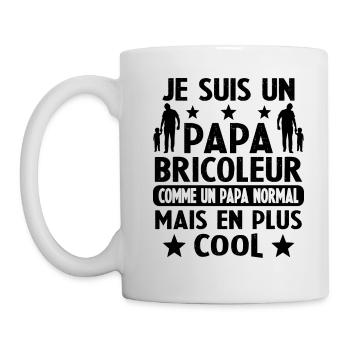 Je Suis Un Papa Bricoleur - Mug blanc - blanc - Gauche