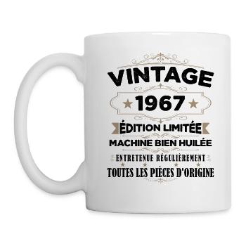 Vintage 1967 Édition Limitée - Mug blanc - blanc - Gauche