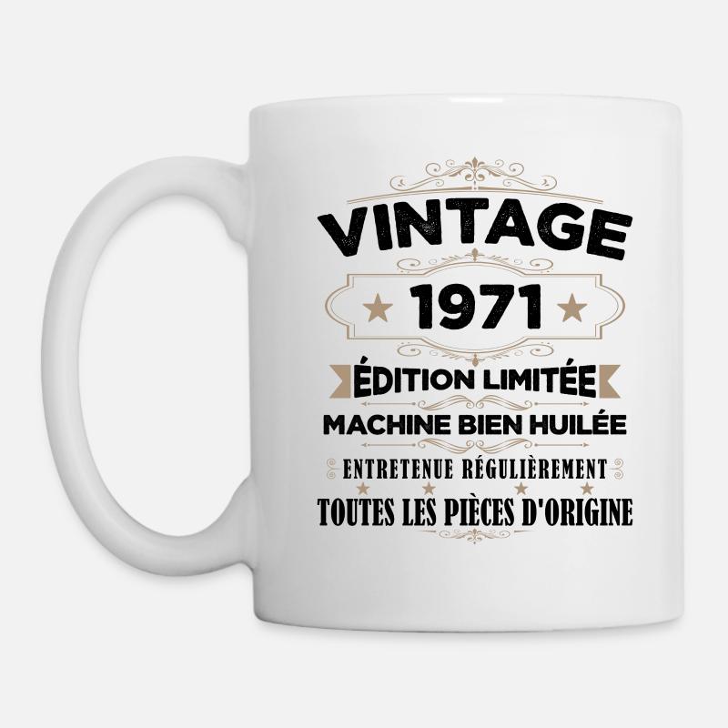 Vintage 1971 Édition Limitée - Mug blanc - blanc