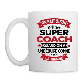 On Sait Qu'on Est Un Super Coach - Mug blanc - blanc - Gauche