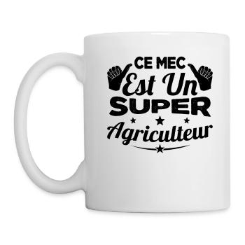 Ce Mec est Un Super Agriculteur Cadeau Humour - Mug blanc - blanc - Gauche
