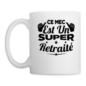 Ce Mec Est Un Super Retraité, Cadeau Pour Retraité - Mug blanc - blanc - Gauche
