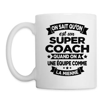 On Sait Qu'on Est Un Super Coach - Mug blanc - blanc - Gauche