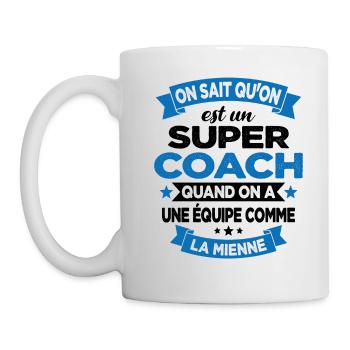 On Sait Qu'on Est Un Super Coach - Mug blanc - blanc - Gauche