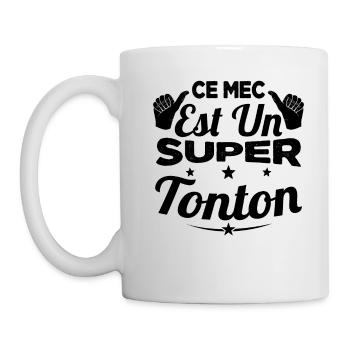 Cadeau Ce Mec Est Un Super Tonton Oncle - Mug blanc - blanc - Gauche