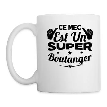 Ce Mec Est Un Super Boulanger Cadeau - Mug blanc - blanc - Gauche