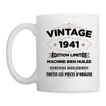 Vintage 1941 Edition Limitée - Mug blanc - blanc - Gauche