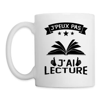 Ich kann nicht lesen - Tasse - Weiß - Links