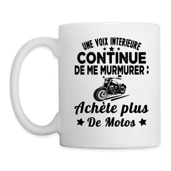 une voix intérieure continue de me murmurer achète - Mug blanc - blanc - Gauche