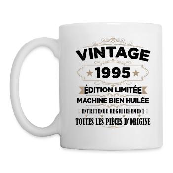 Vintage 1995 Édition Limitée - Mug blanc - blanc - Gauche
