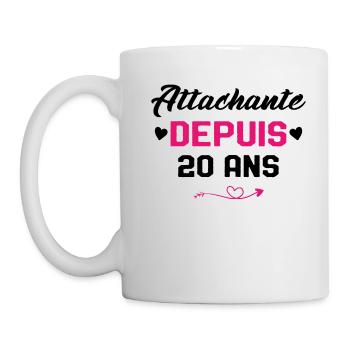 Femme Cadeau Anniversaire 20 ans Fille Humour - Mug blanc - blanc - Gauche