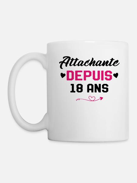 Femme Cadeau Anniversaire 18 ans Fille Humour - Mug blanc - blanc