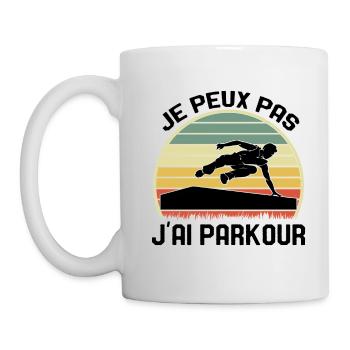 Je Peux Pas J'ai Parkour - Mug blanc - blanc - Gauche