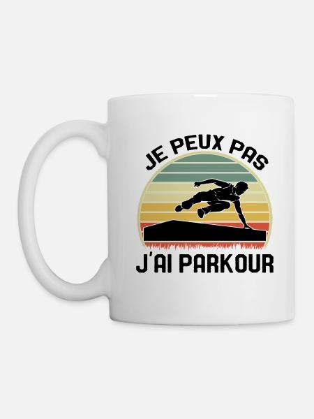 Je Peux Pas J'ai Parkour - Mug blanc - blanc
