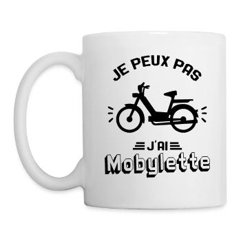 Je Peux Pas J'ai Mobylette Cadeau - Mug blanc - blanc - Gauche