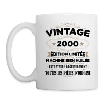 Vintage 2000 Édition Limitée - Mug blanc - blanc - Gauche