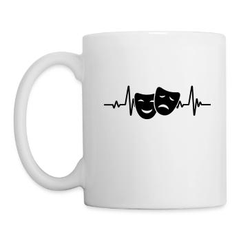 Theatre Drama Heartbeat Theatre School Teacher - Mug - white - Left